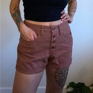 Universal thread burgundy shorts